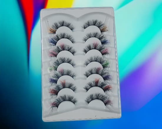 Pestañas de colores