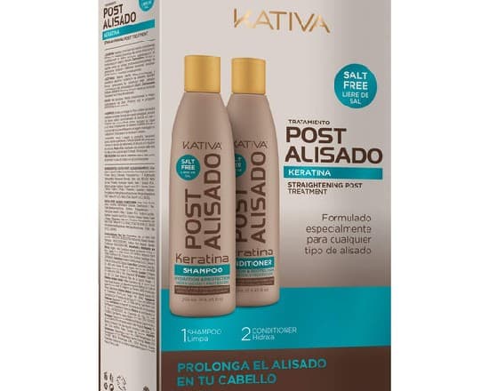 KATIVA shampoo y acondicionador alisado.