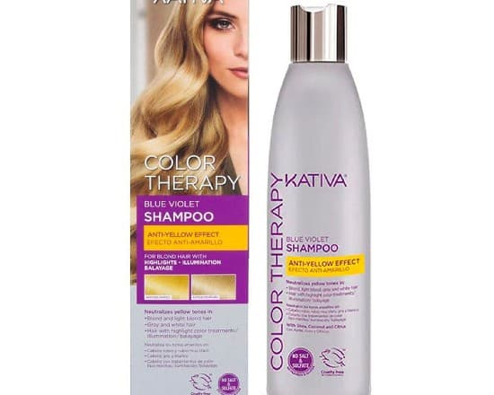 KATIVA shampoo anto-amarillo.