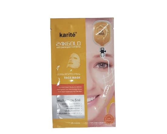 Mascarilla facial de oro