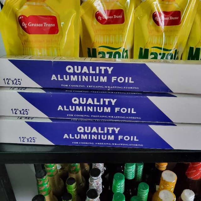 Pulpería - Quality aluminium foil- 12 x25